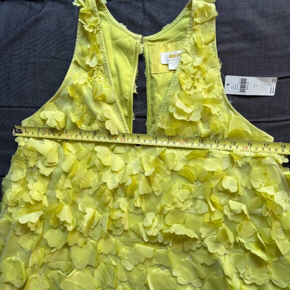 NWT Maeve Sleeveless Floral Appliqué Mini Dress Size S - Picture 6 of 7